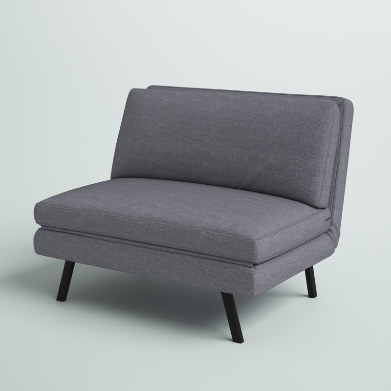 Mercury Row® Teen Jair Twin 37.6'' Upholstered Cushion Back Futon Chair